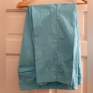Talbots Aqua Blue Perfect Crop Pants